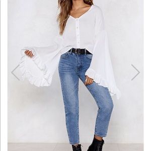 There's No Stopping You Ruffle Blouse Size 6